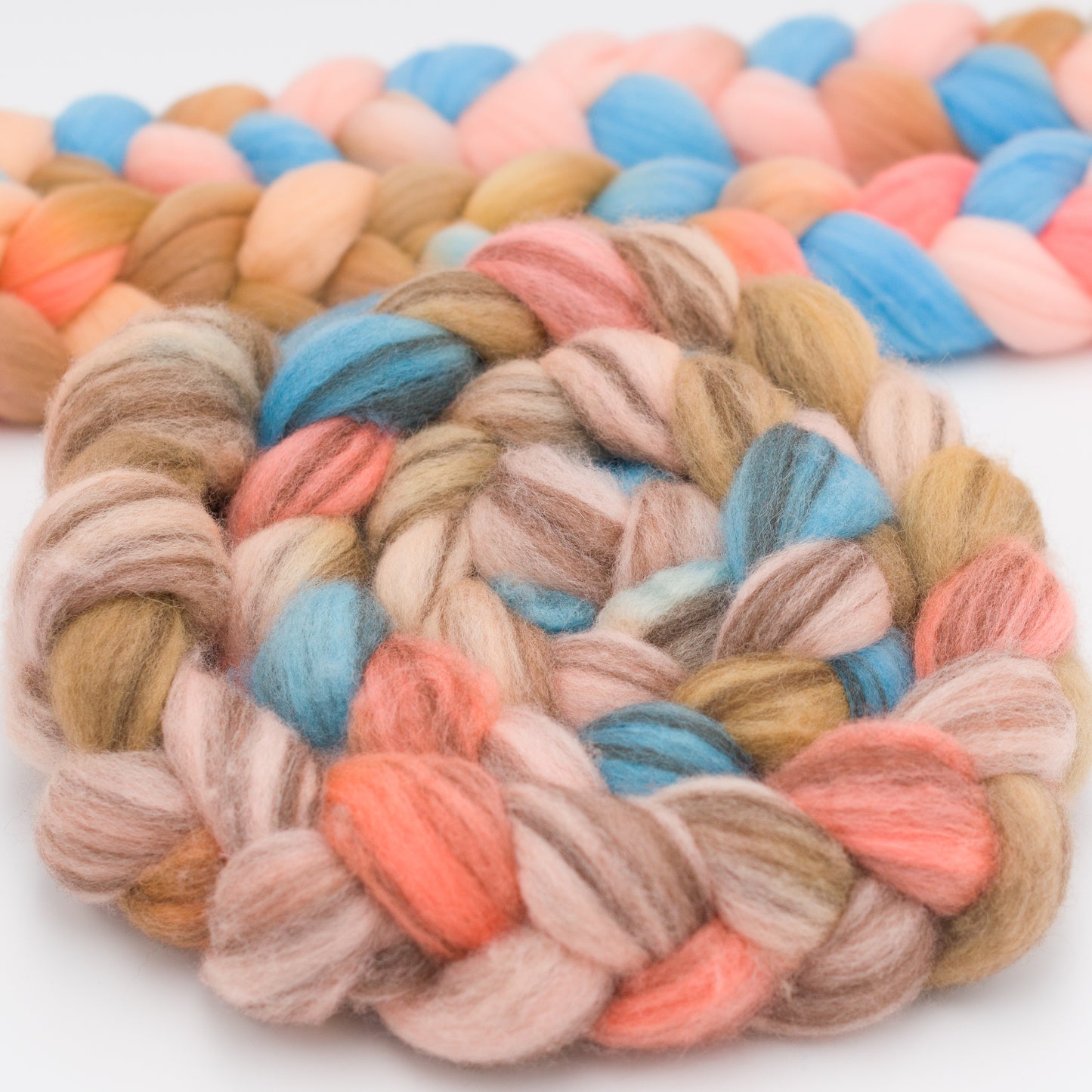 Poolside Sunset 6oz Cinna Roll BFL Fiber Top
